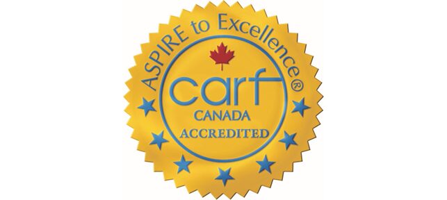 CARF Accredited logo gold wide